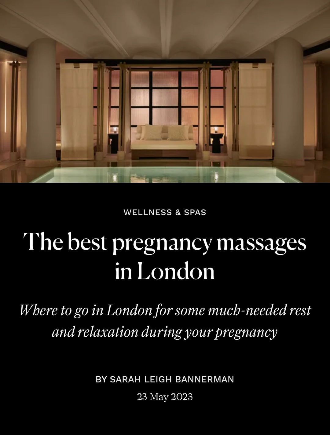The best pregnancy massages in London
