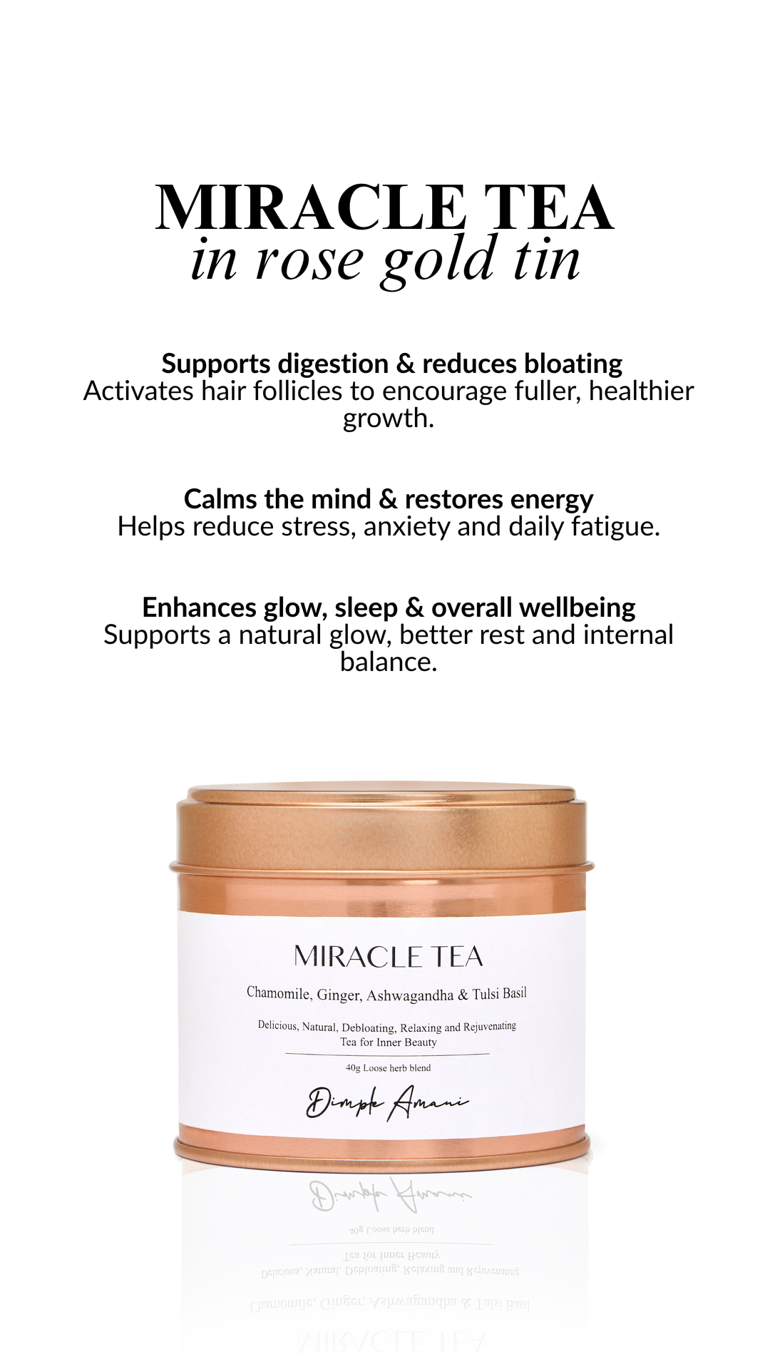 Miracle Tea in 'Rose Gold' Tin