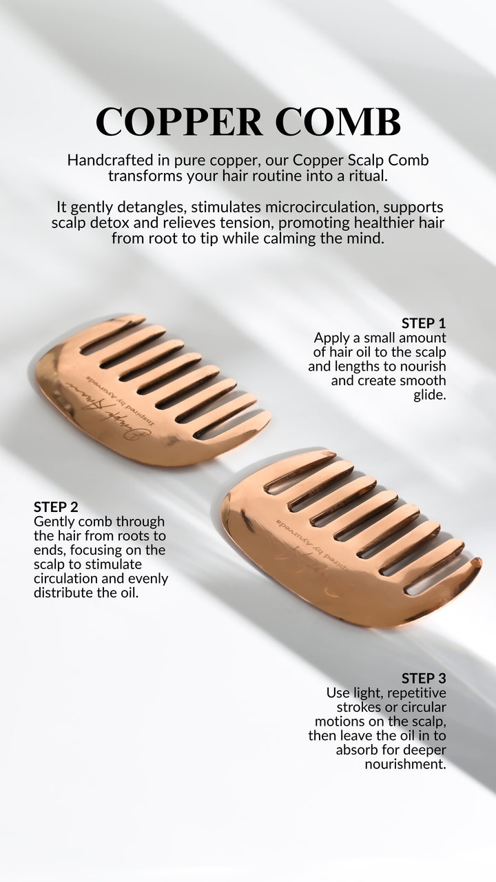 Hair / Scalp Copper Comb