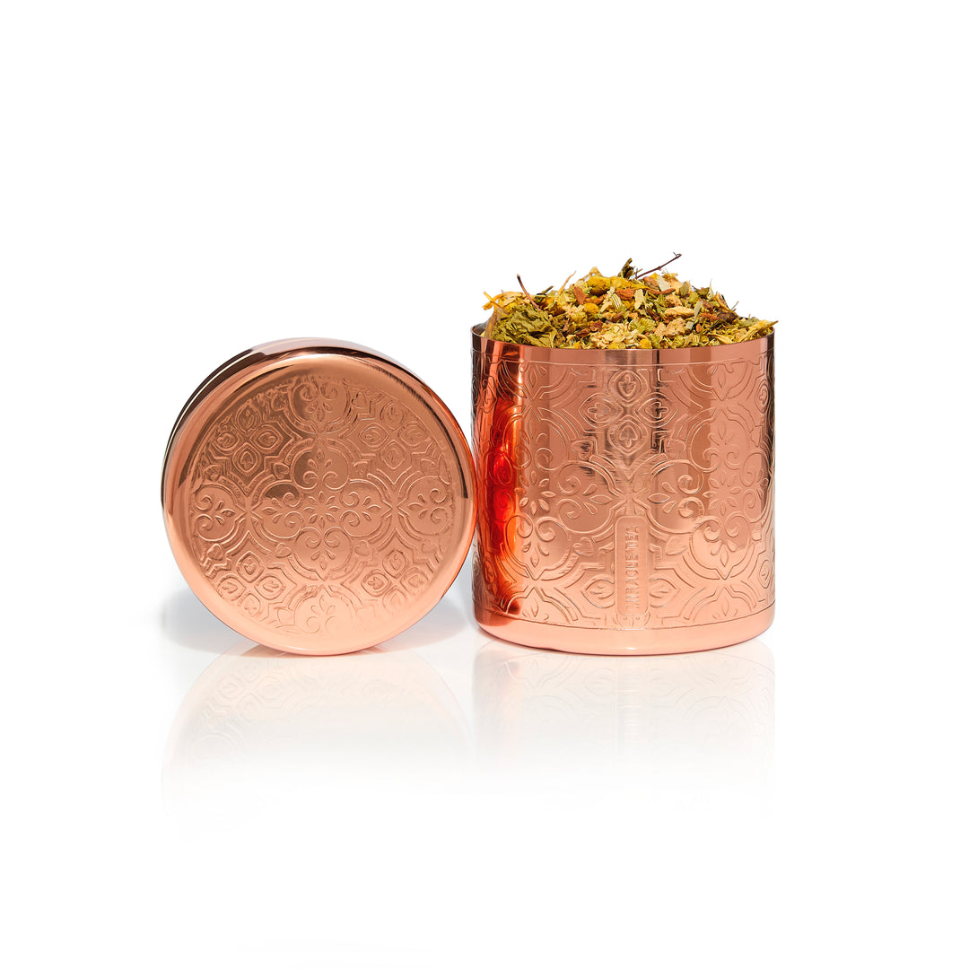 Miracle Tea in Purifying Copper Cup