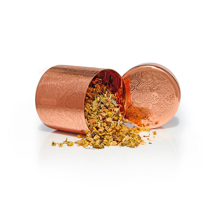 Miracle Tea in Purifying Copper Cup