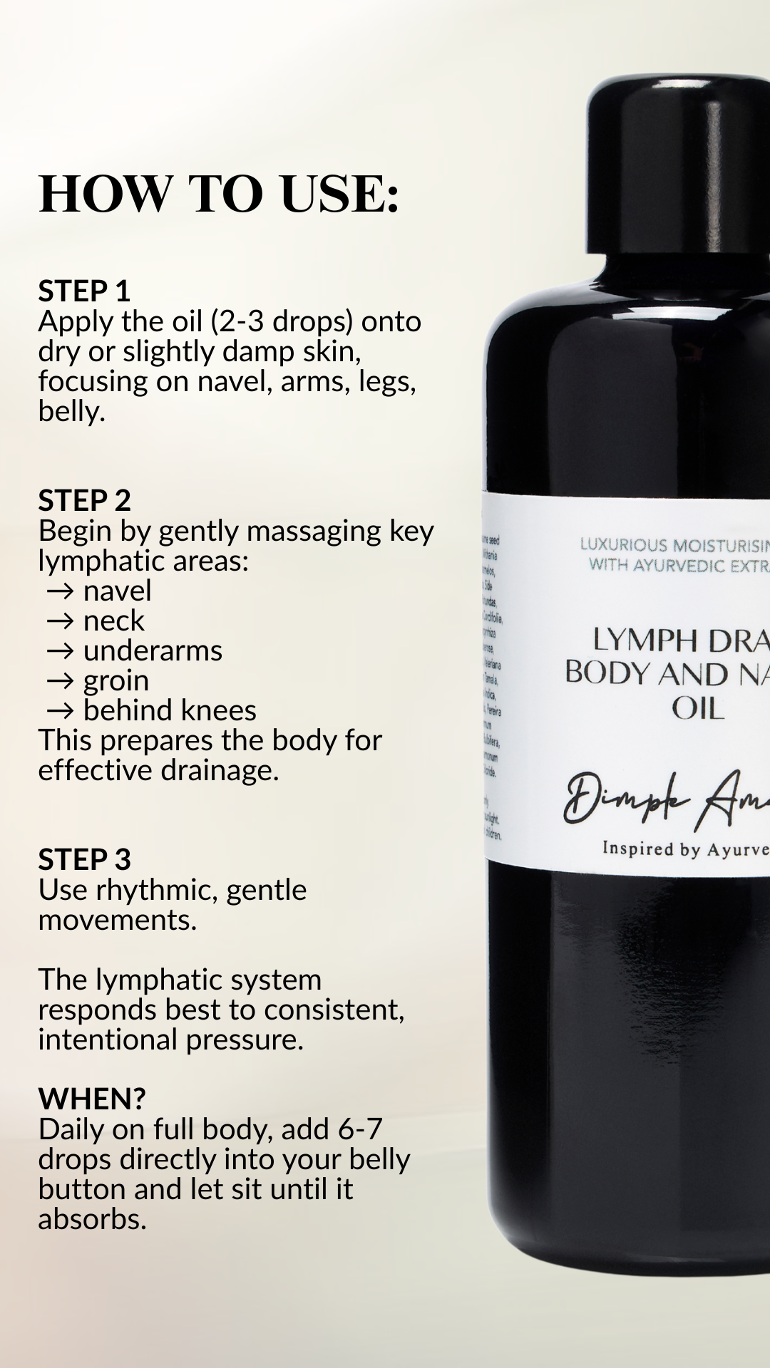 Miracle Body Oil (Lymph Drain Body & Navel Oil)