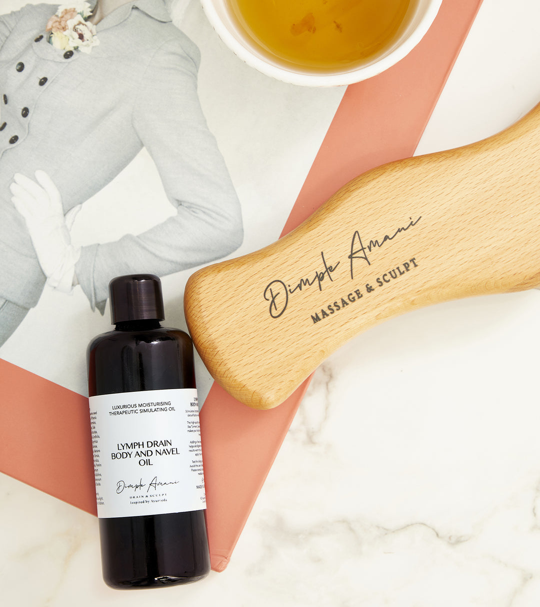 The Lymphatic Bliss Bundle - Lymph Tool + Body Oil – Dimple Amani